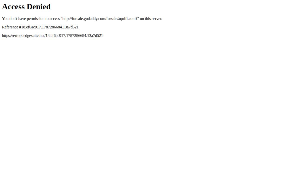 Aquifi website preview