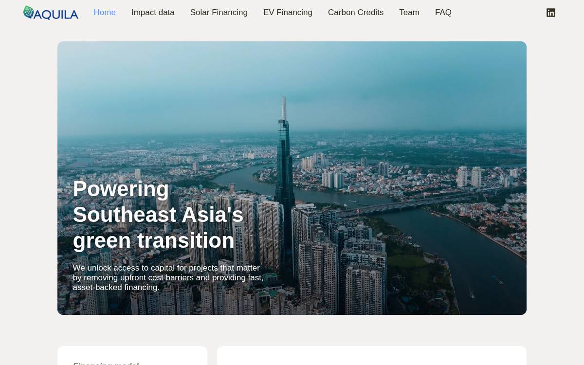 Aquila website preview