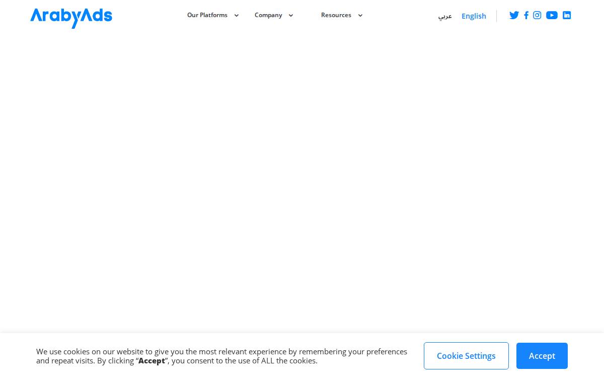 ArabyAds website preview