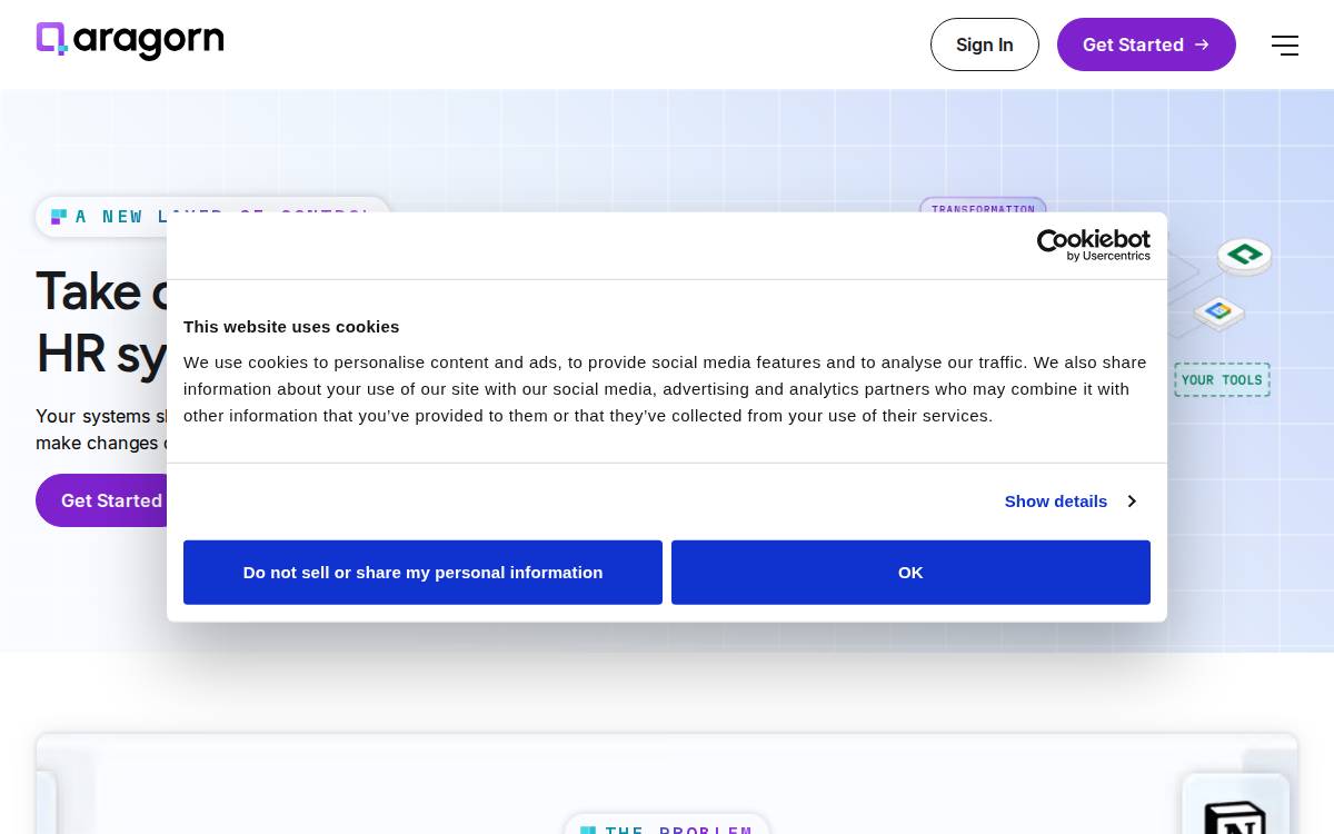 Aragorn AI website preview