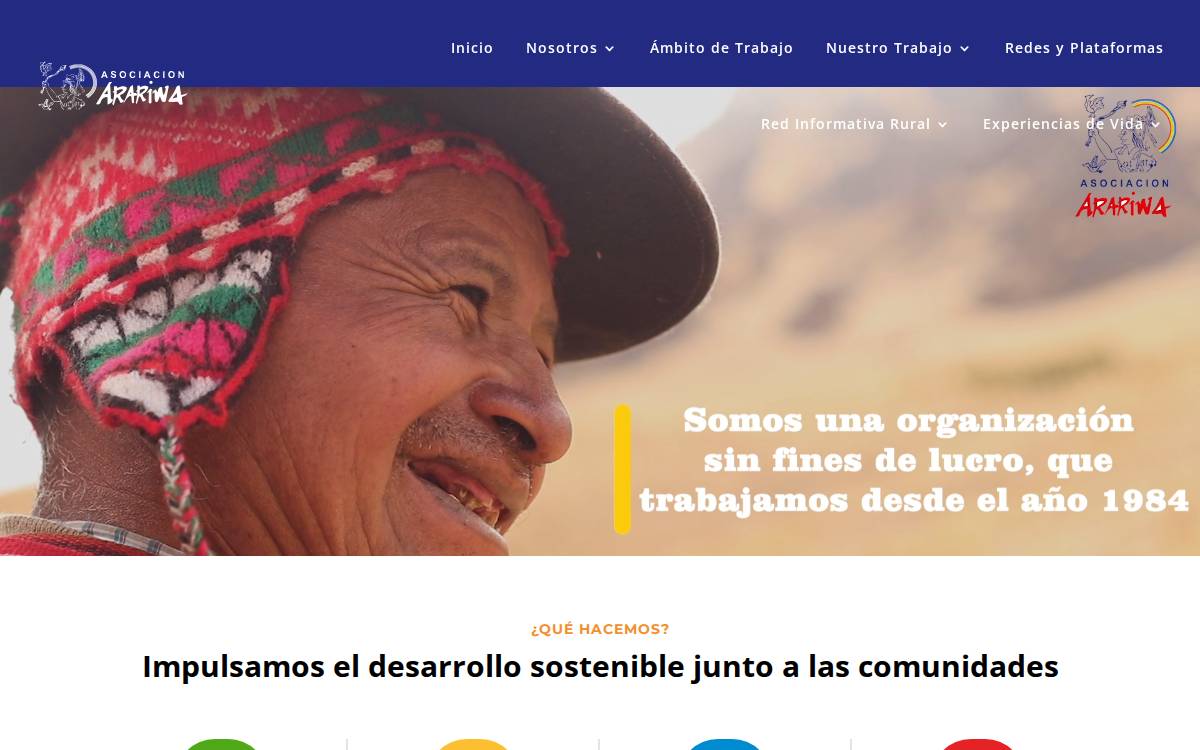 Arariwa website preview