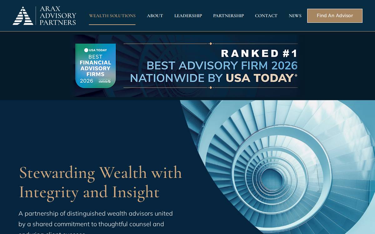 Araxpartners website preview