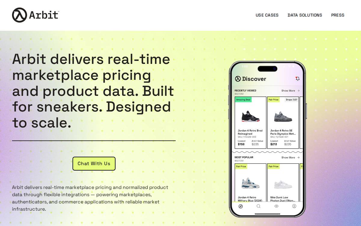 Arbit website preview