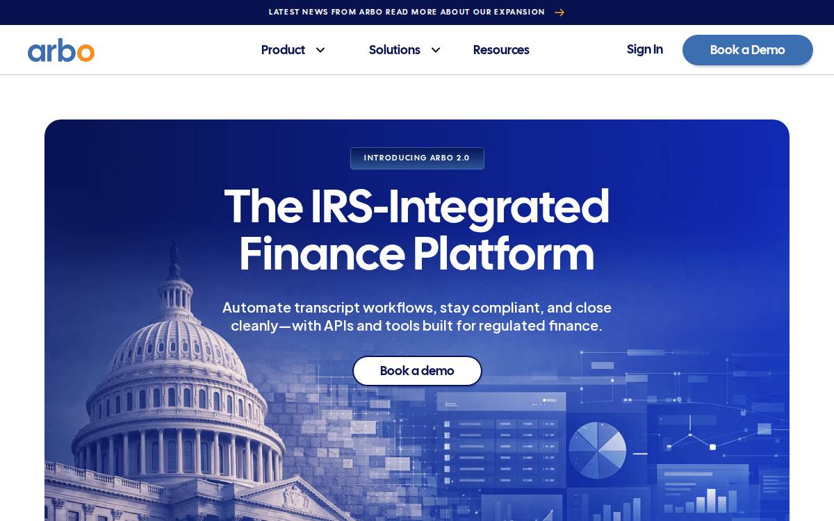 Arbo Technologies website preview