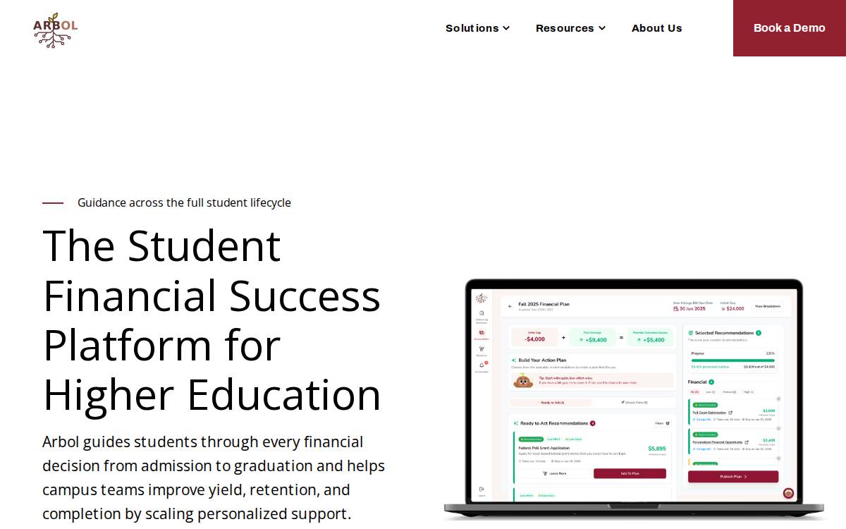 Arbol website preview