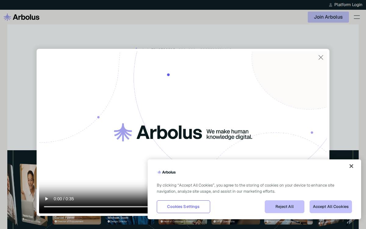 Arbolus website preview
