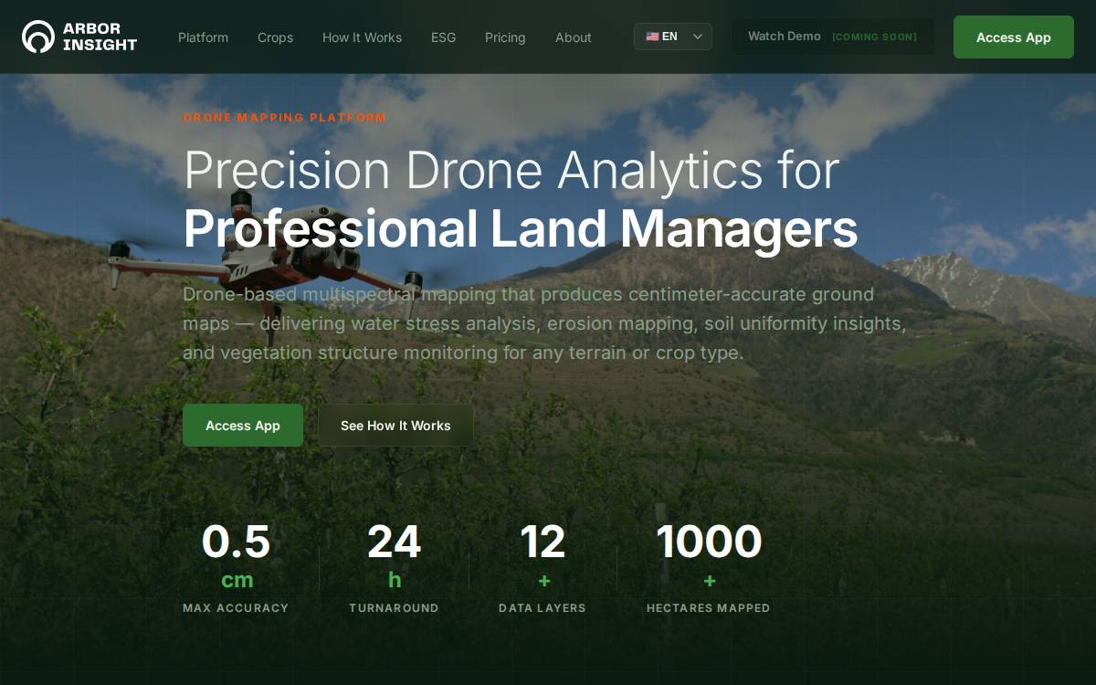 Arbor Insight website preview