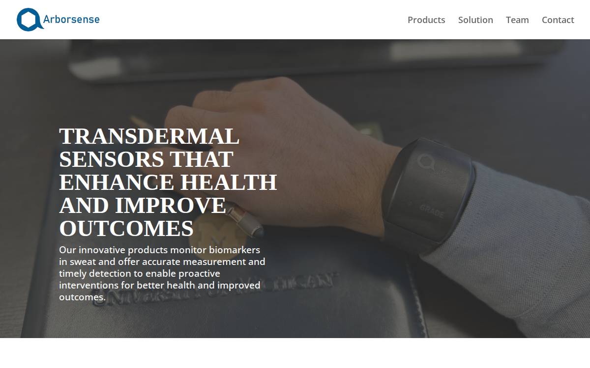 Arbor Sense website preview
