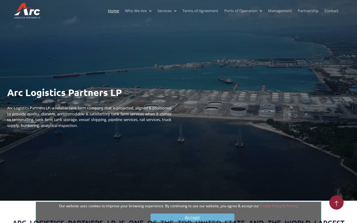 Arc Logistics Partners website preview