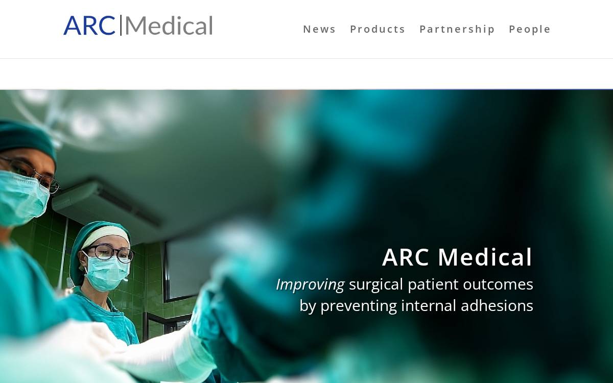 ARC Medical Inc. website preview