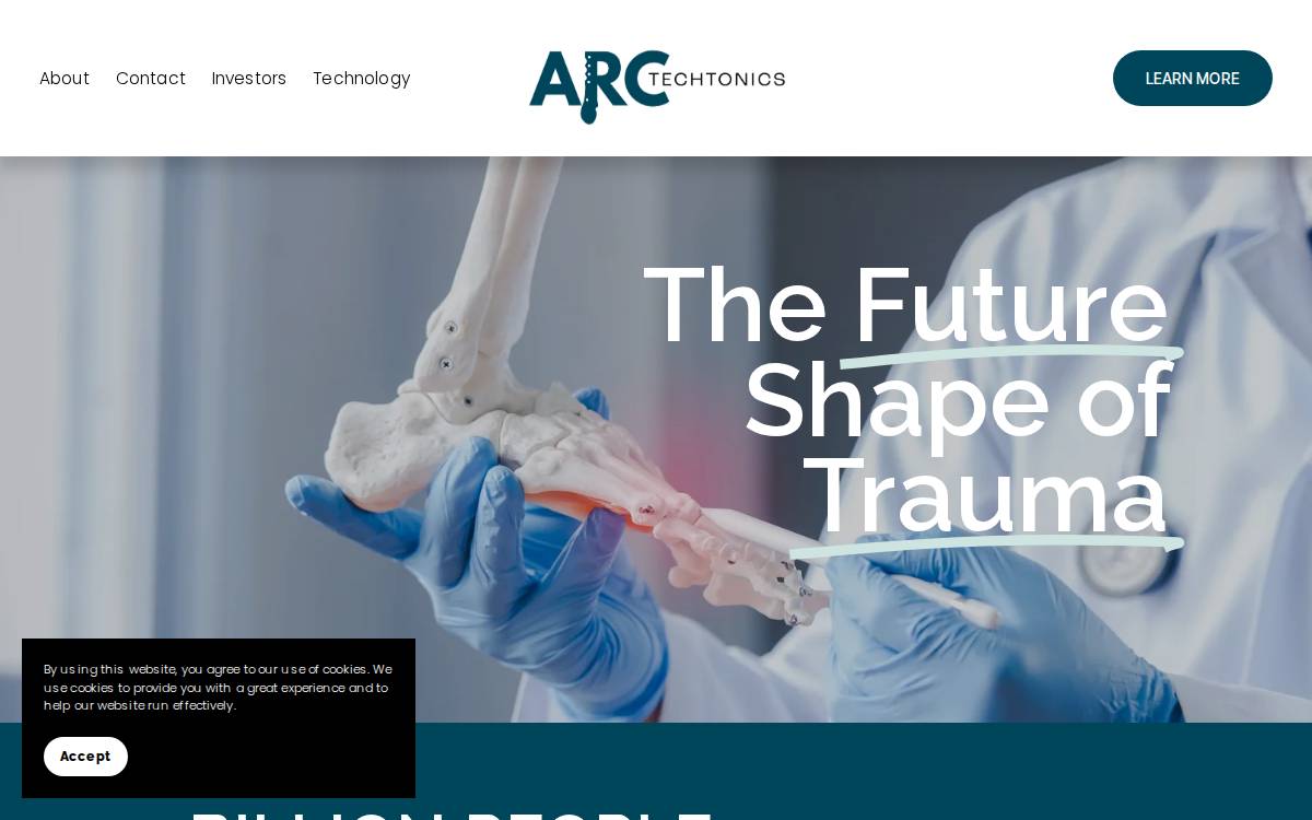 Arc Techtonics website preview