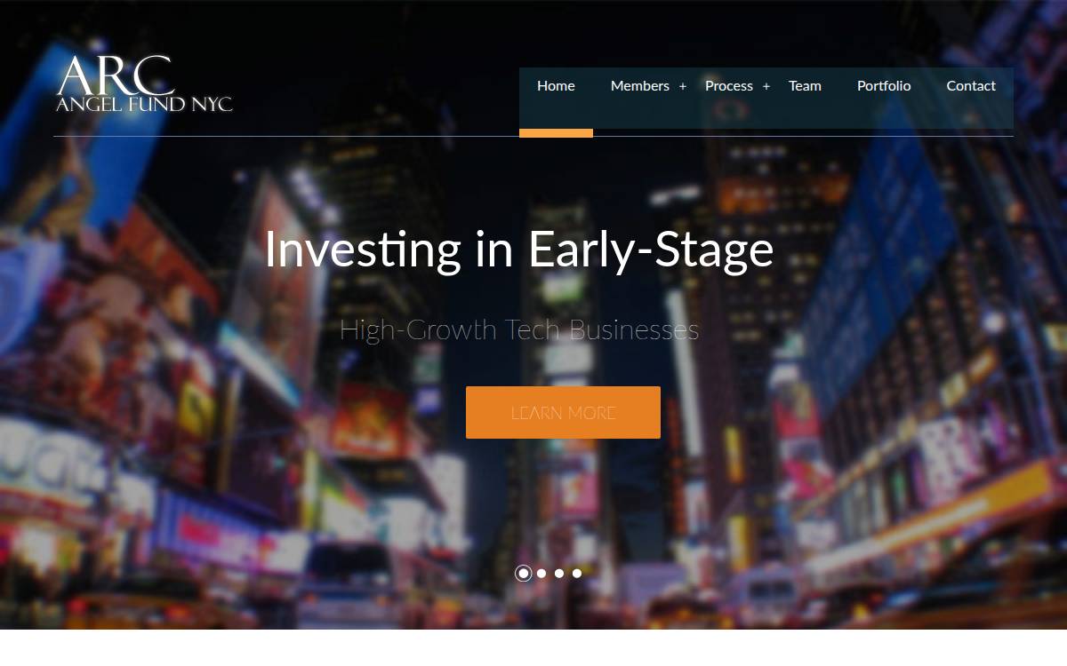 ArcAngelFund website preview