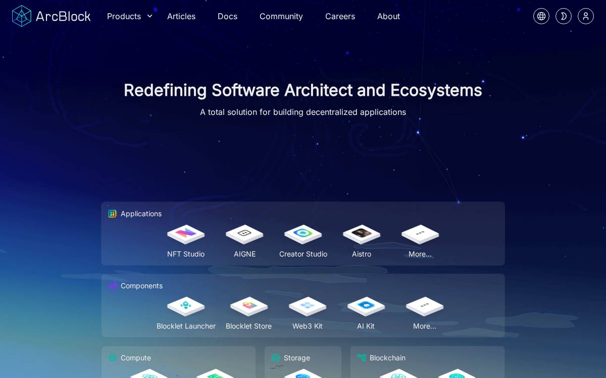 ArcBlock website preview
