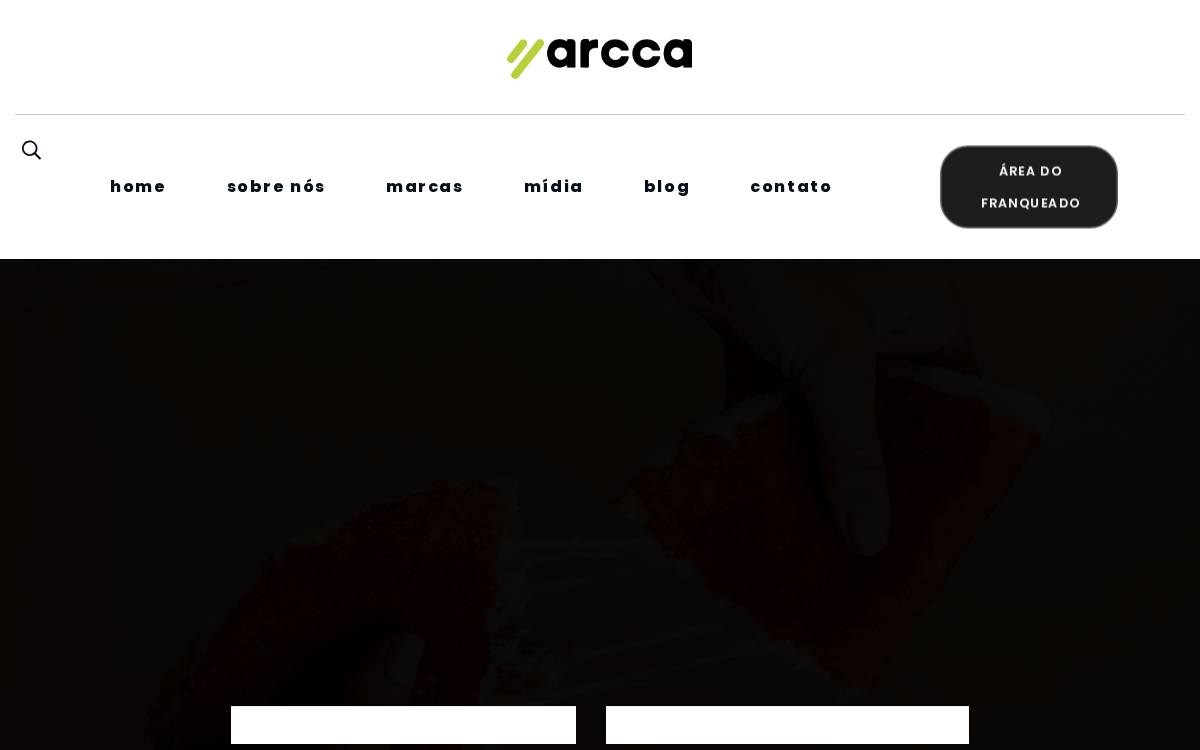 Arcca Franquias website preview