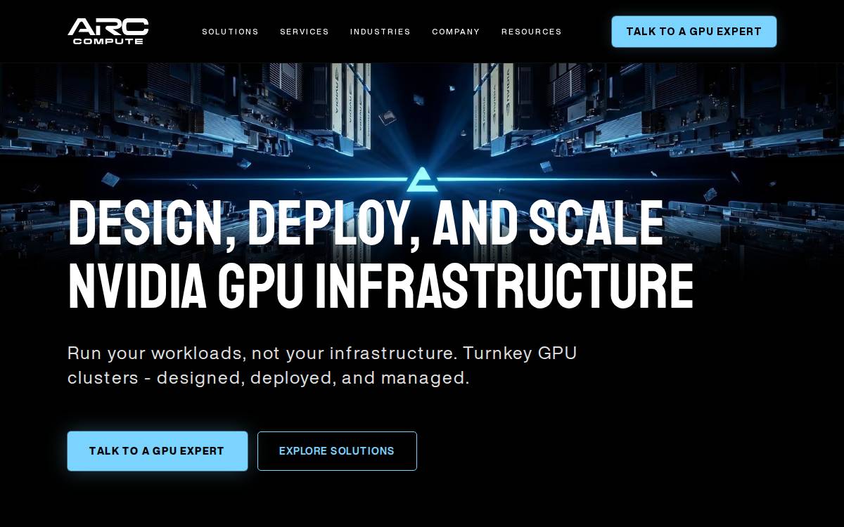 ARC Compute website preview