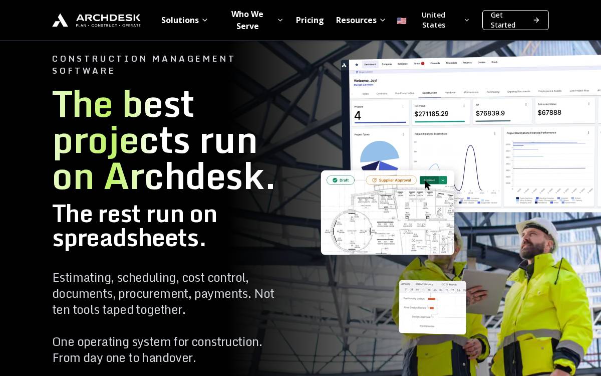 Archdesk website preview