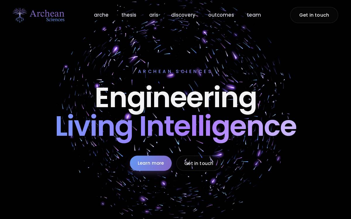 Archean website preview