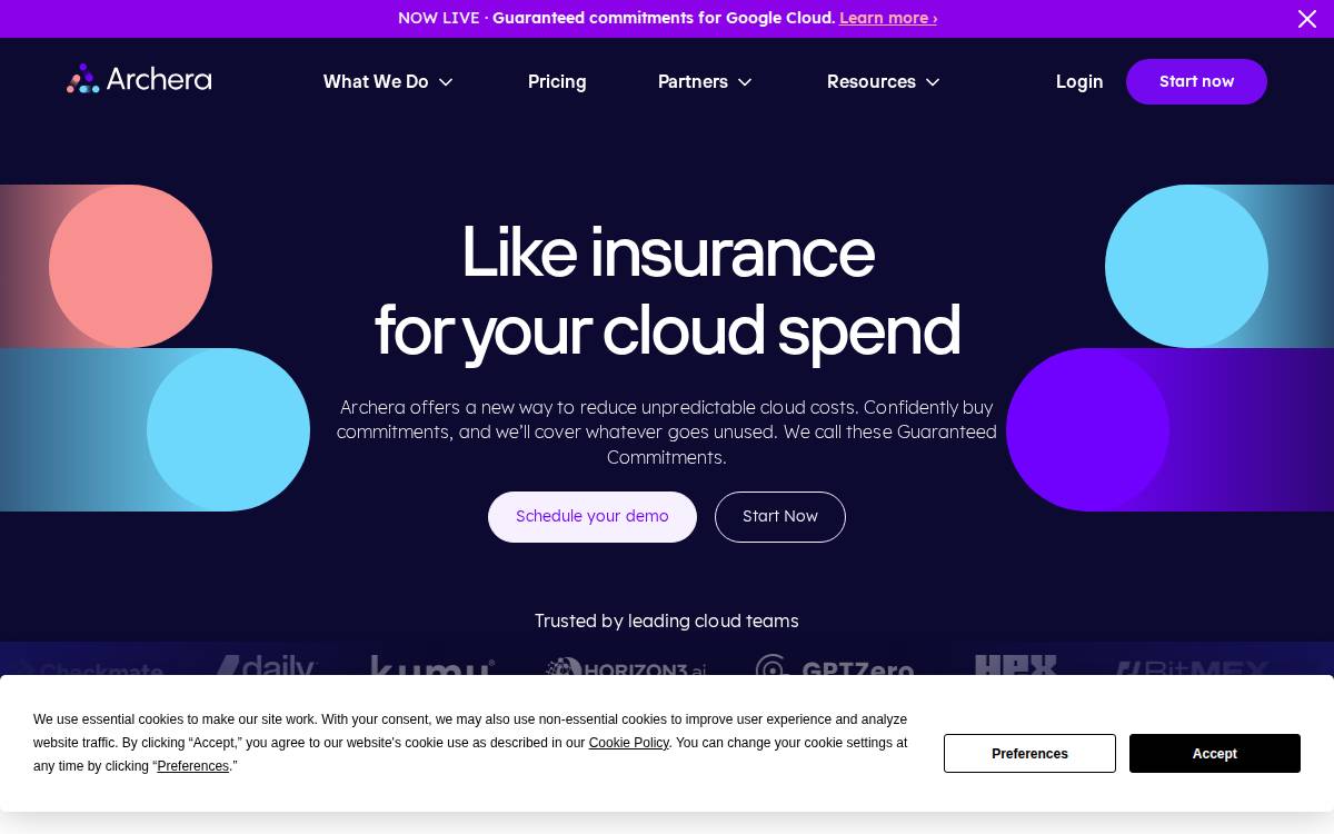 Archera website preview