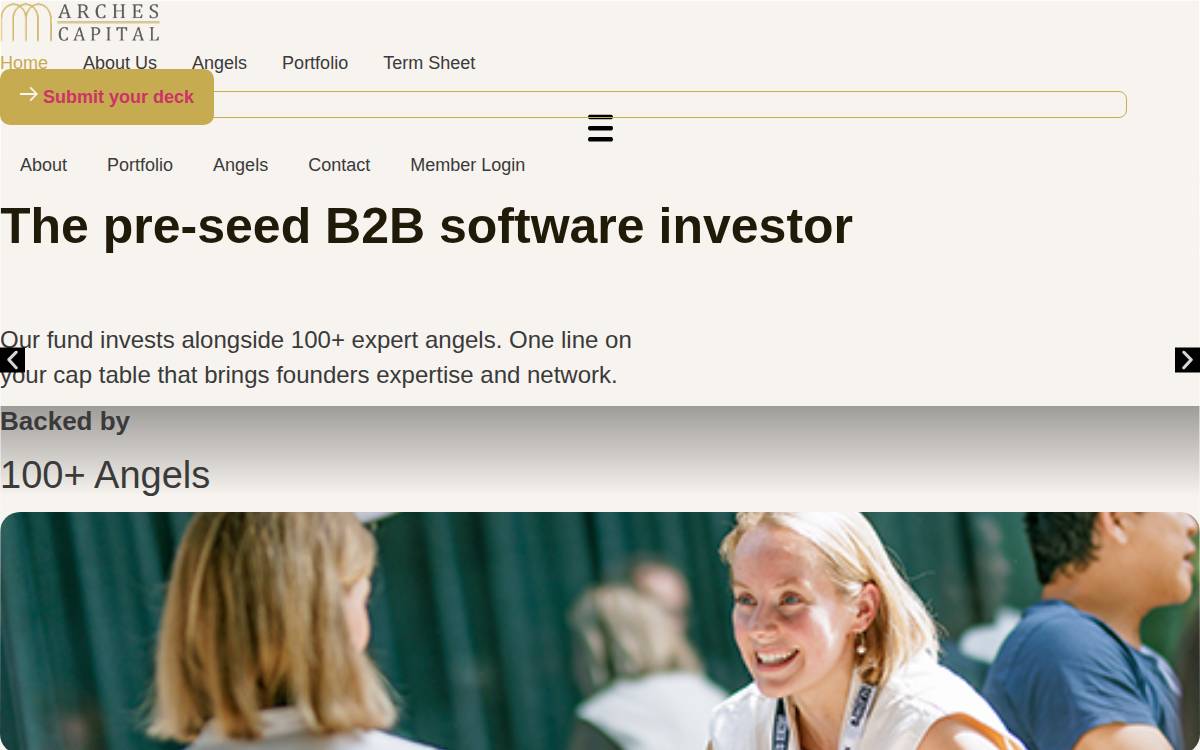 Arches Capital website preview