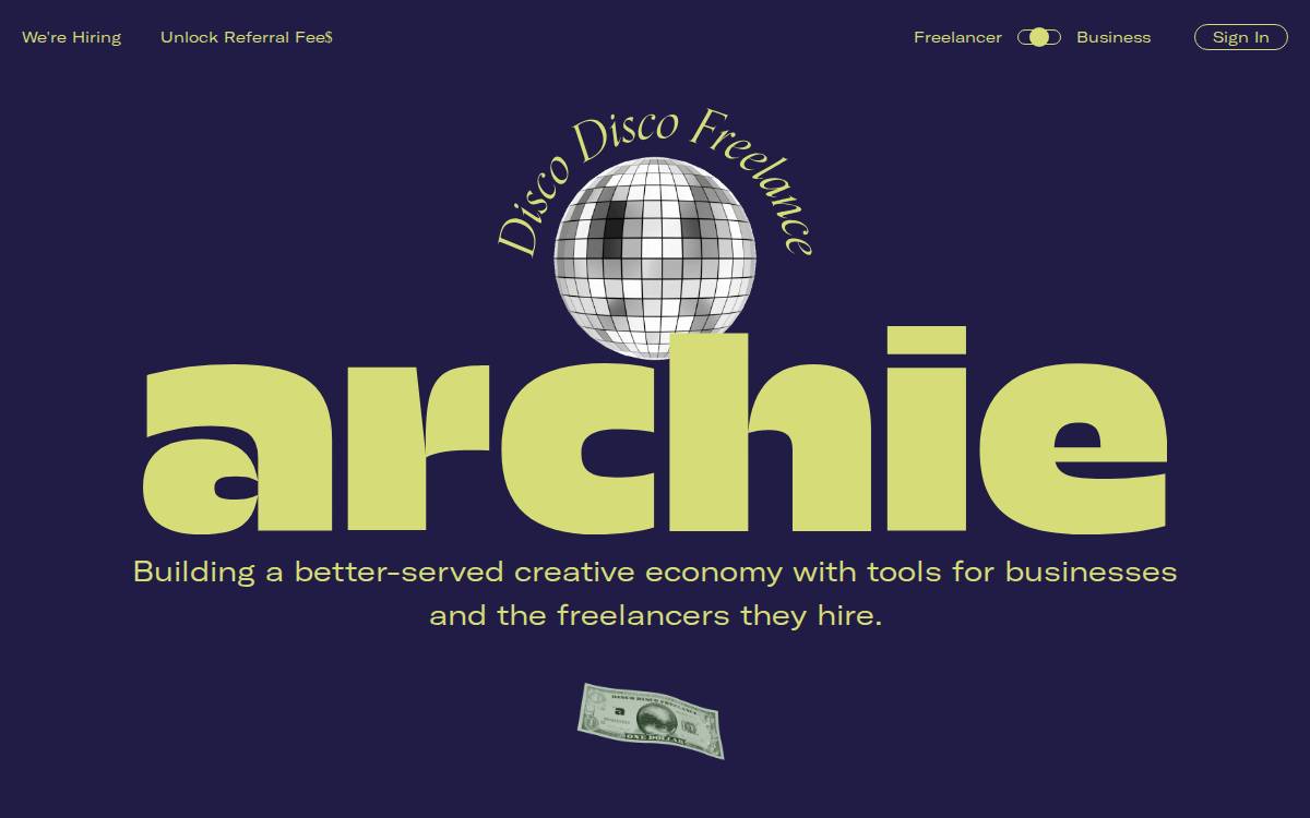 Archie website preview