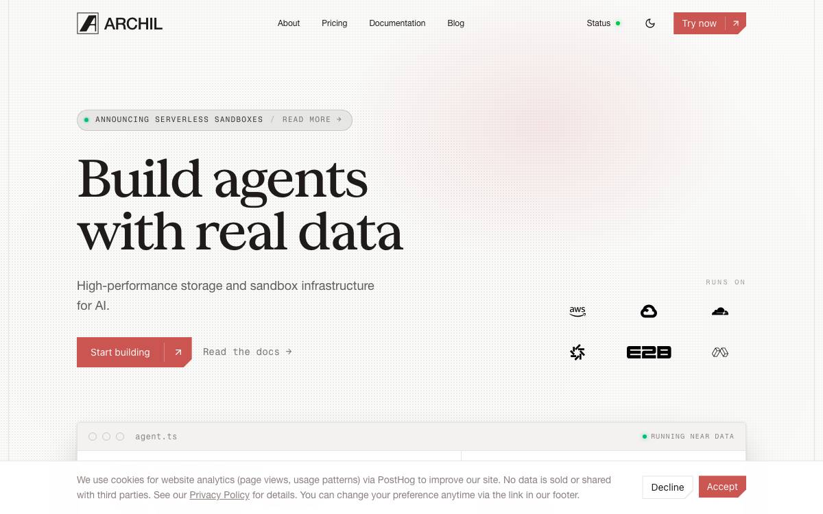 Archil website preview
