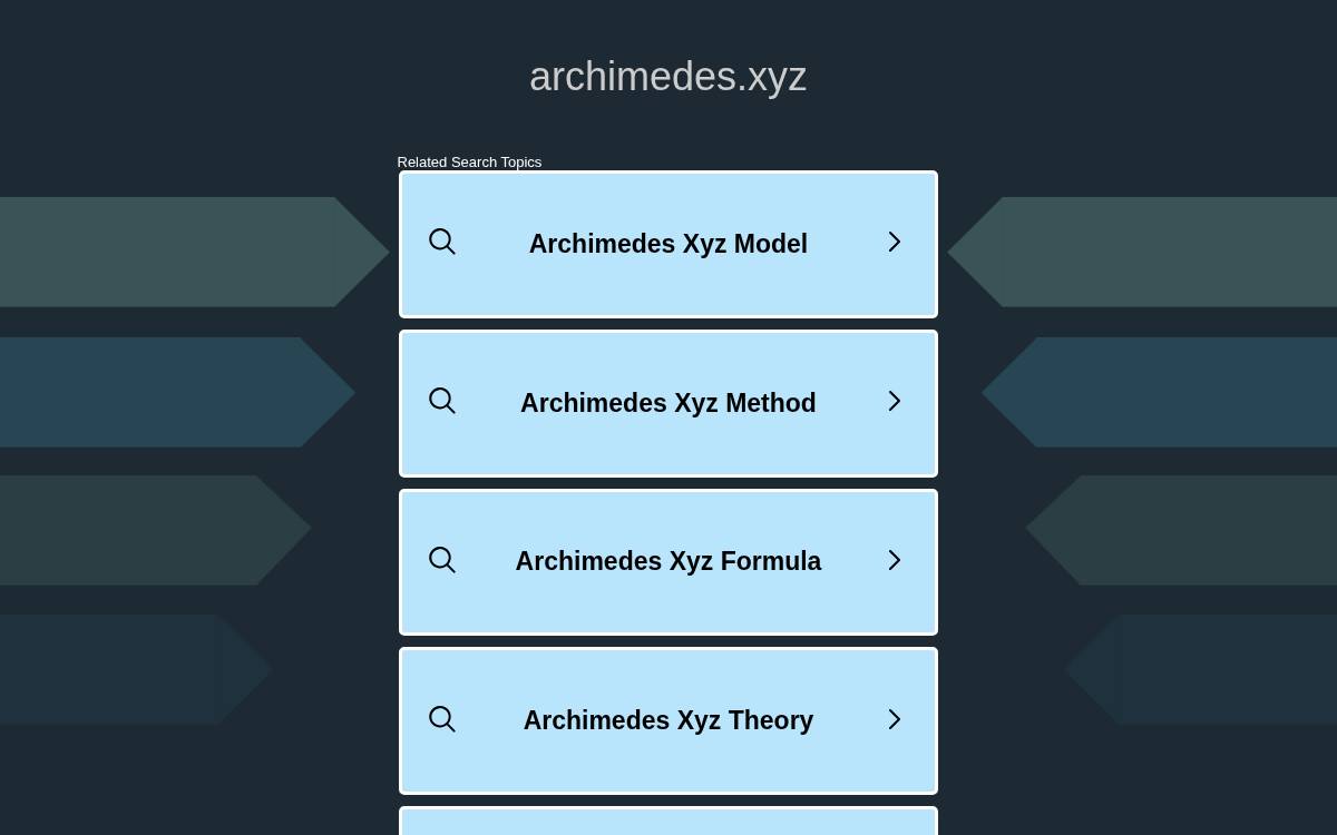 Archimedes website preview