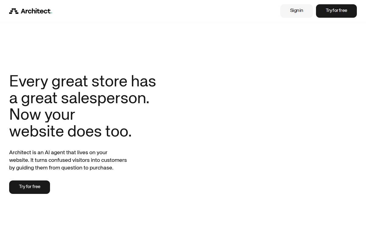 Architect website preview
