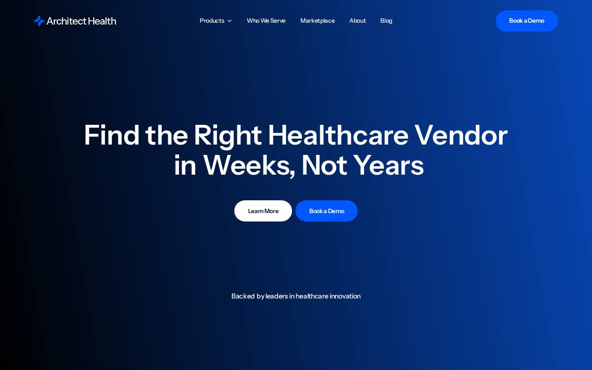 Architect Health website preview