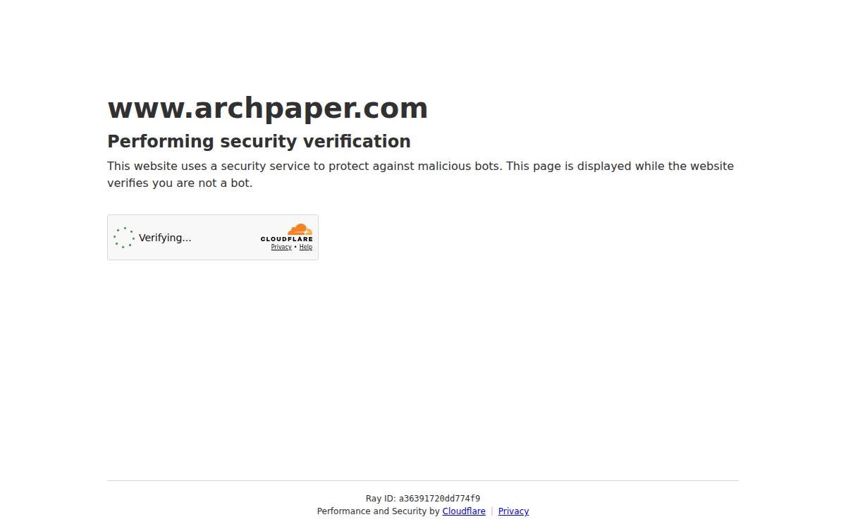 Archpaper website preview