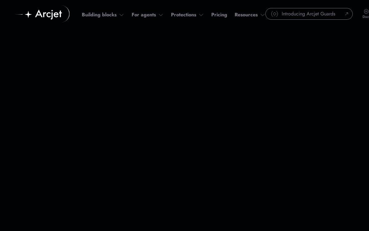 Arcjet website preview