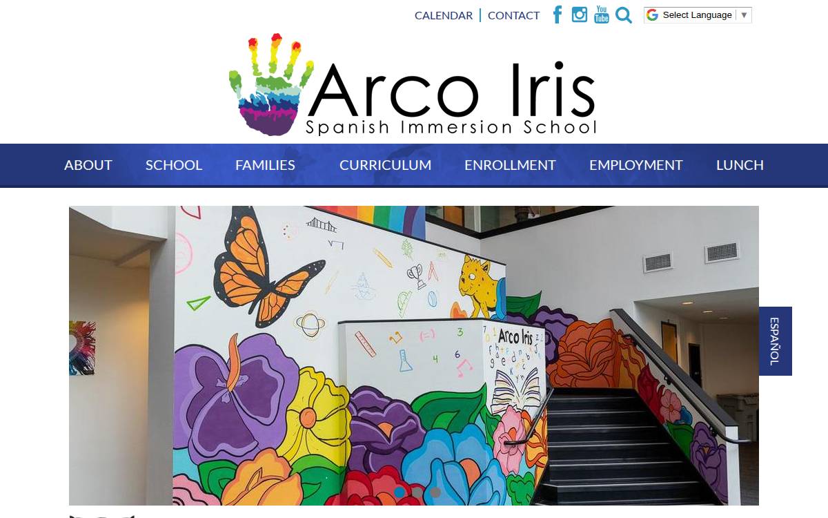 Arcoirisschool website preview
