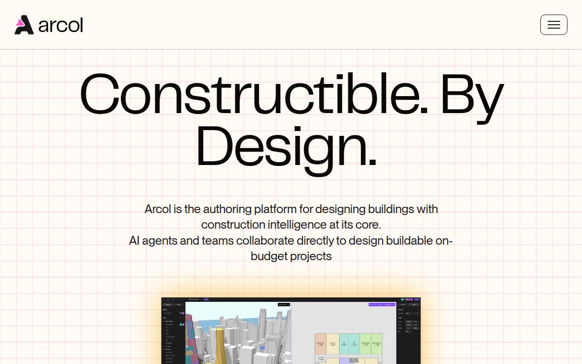 Arcol website preview