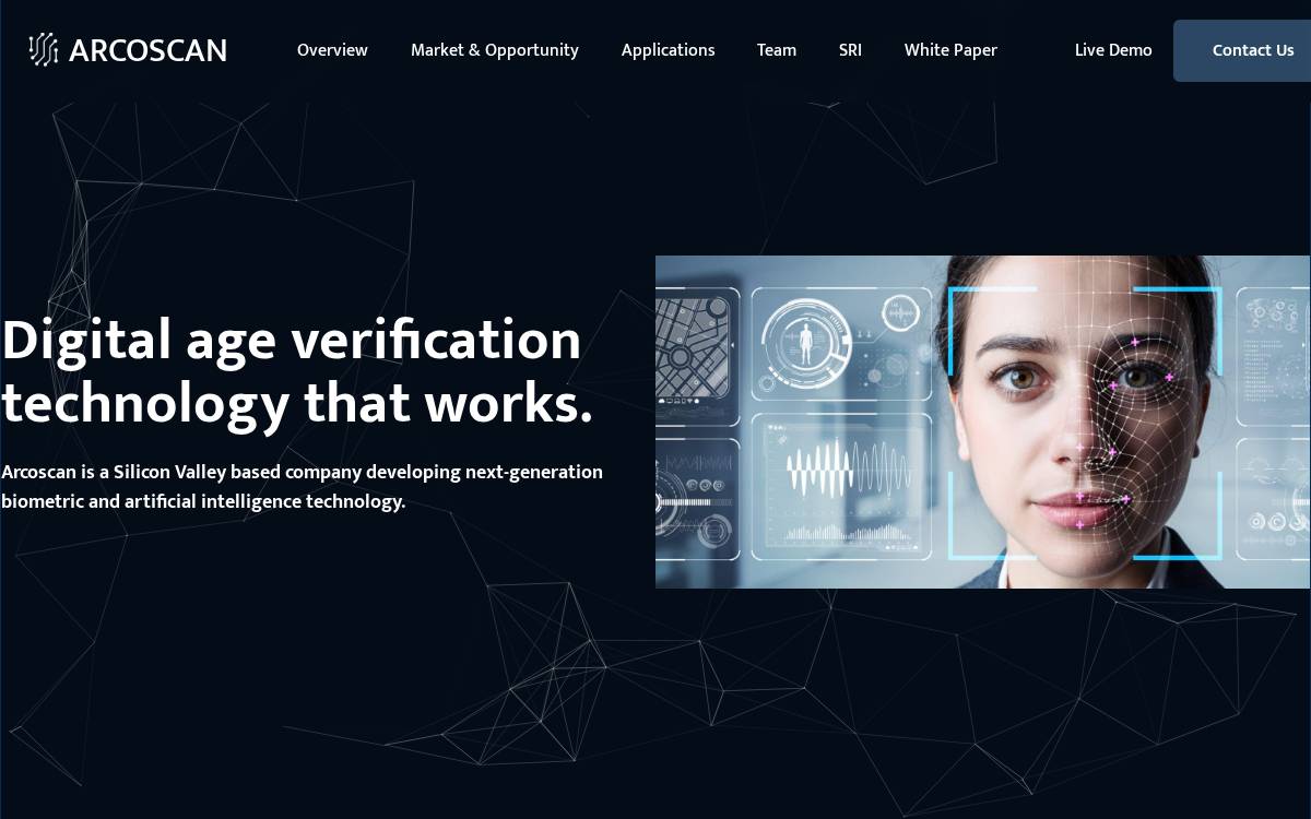 Arcoscan website preview