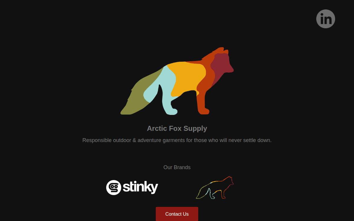 Arctic Fox Supply website preview