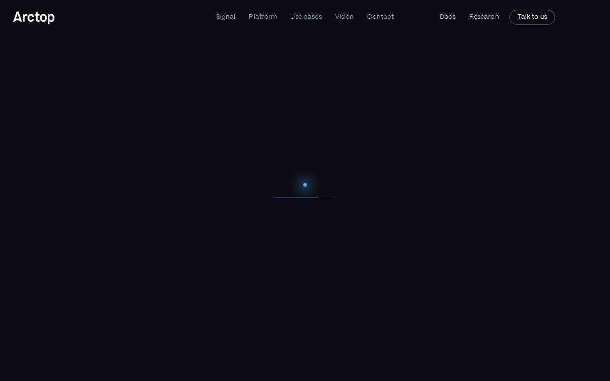 Arctop website preview