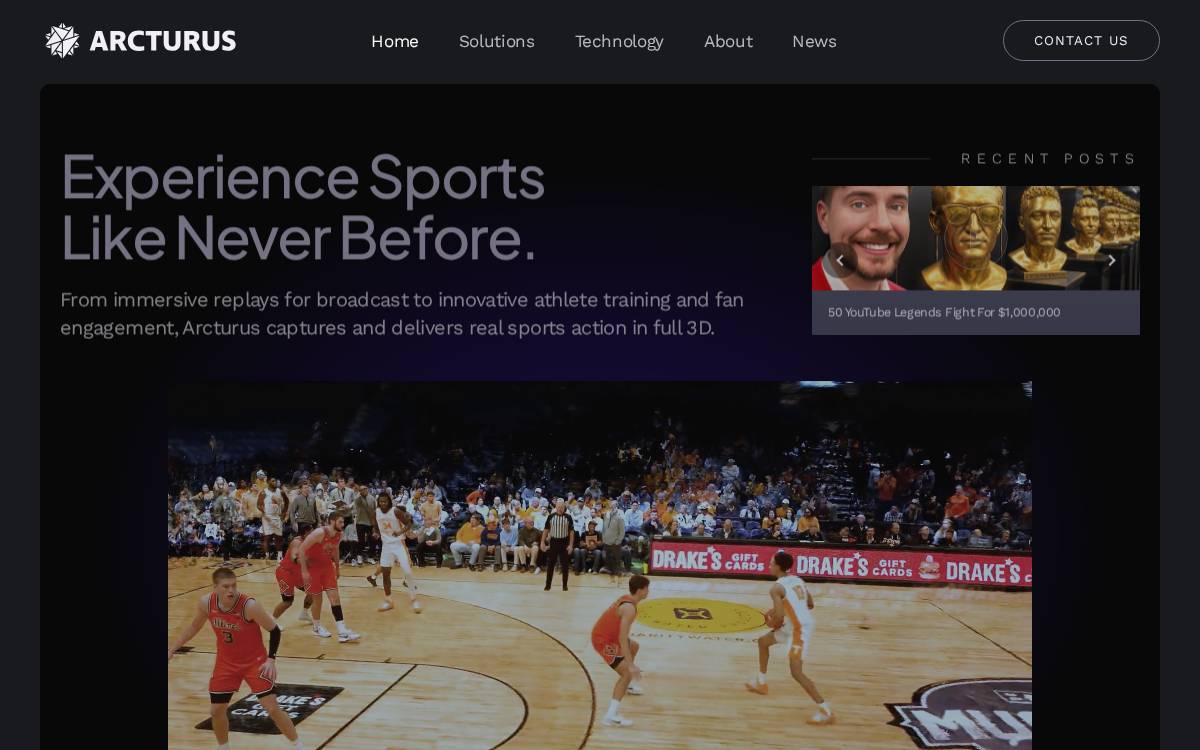 Arcturus website preview