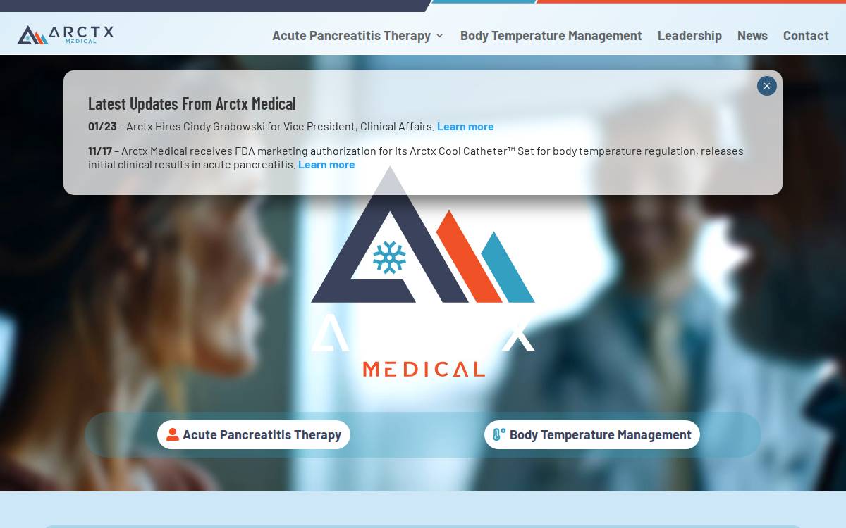 Arctxmedical website preview