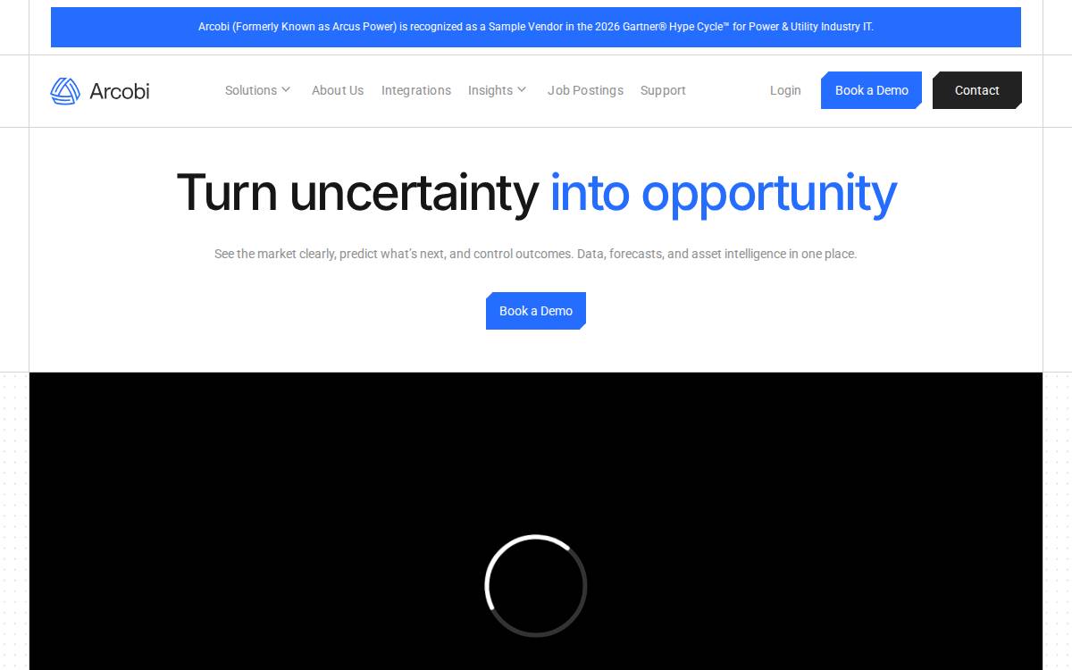 Arcuspower website preview