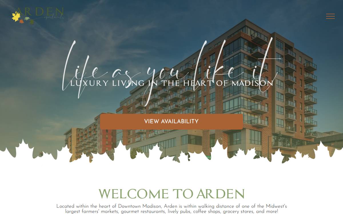 Ardeninmadison website preview