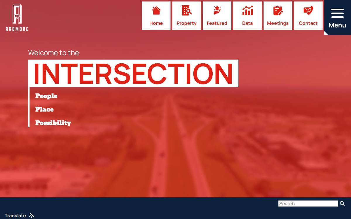 Ardmore Development Authority website preview
