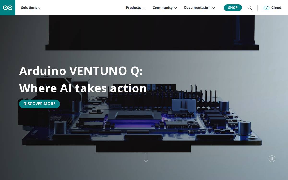 Arduino website preview