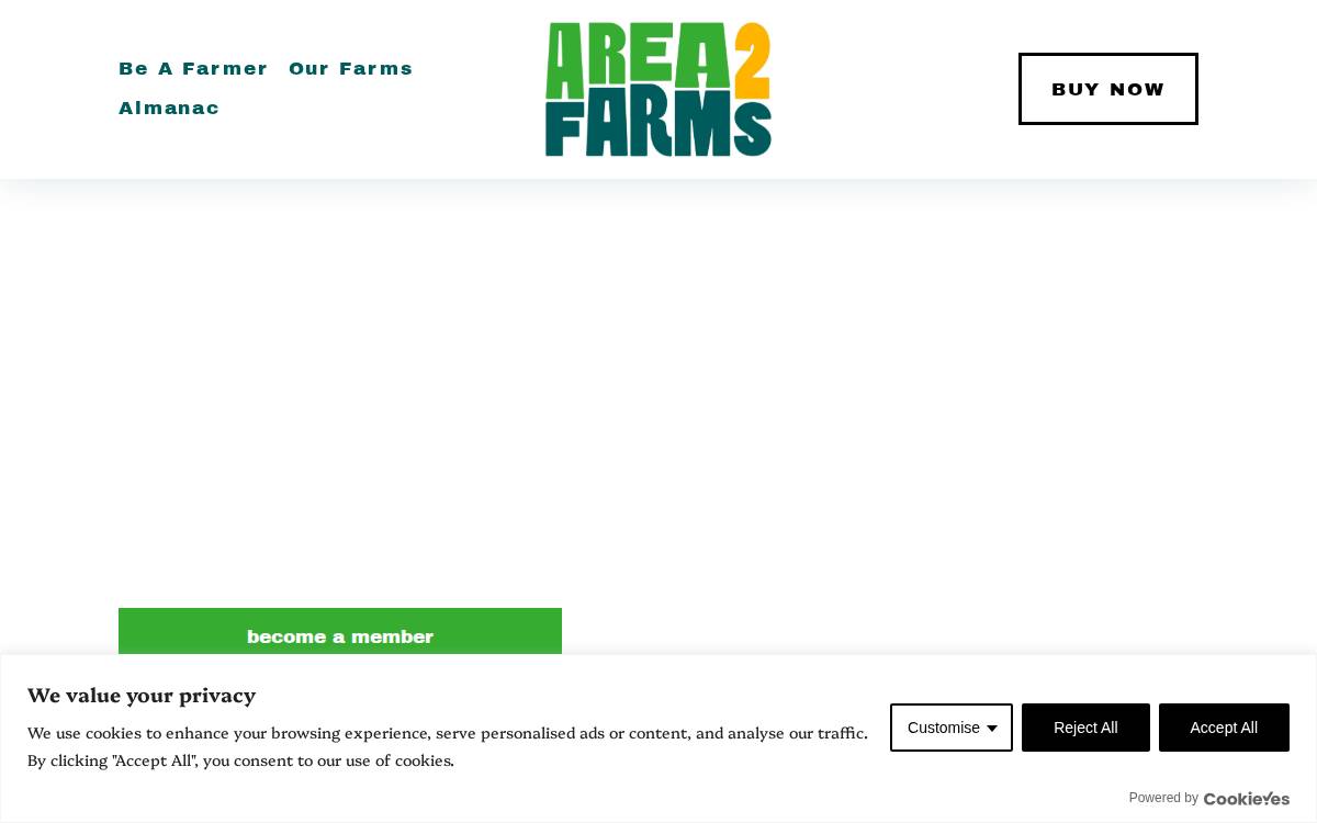 Area 2 Farms website preview