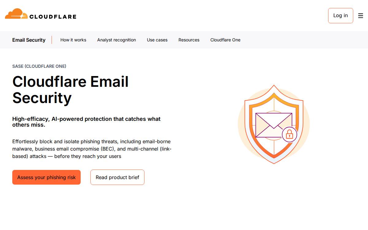 Area 1 Security website preview