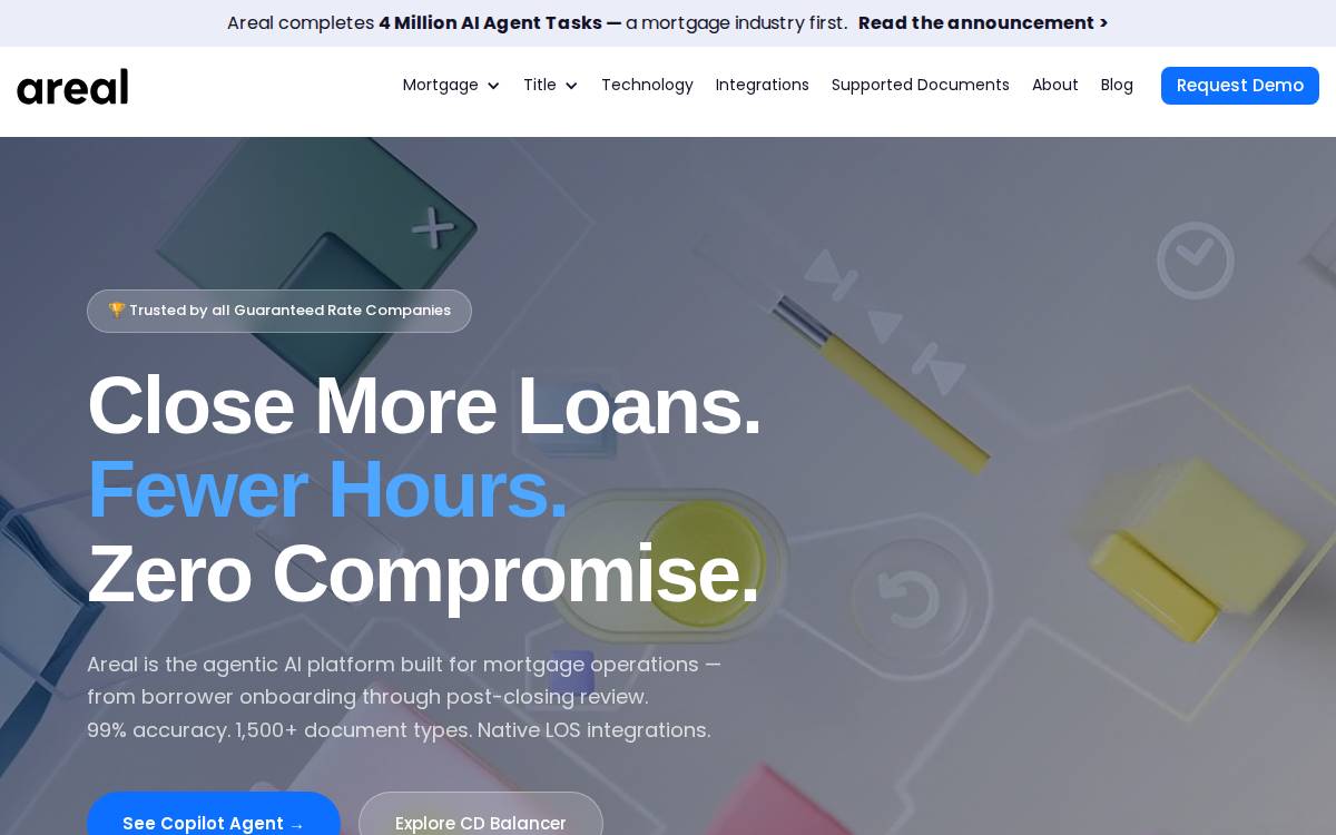 Areal website preview