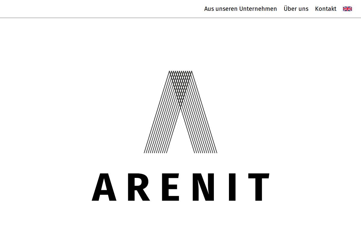 Arenit website preview