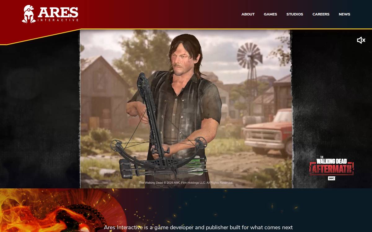 Ares Interactive website preview