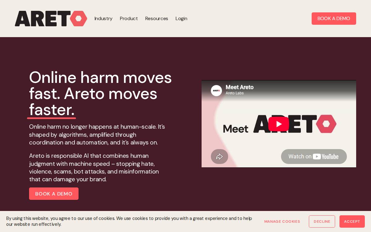 Areto Labs website preview