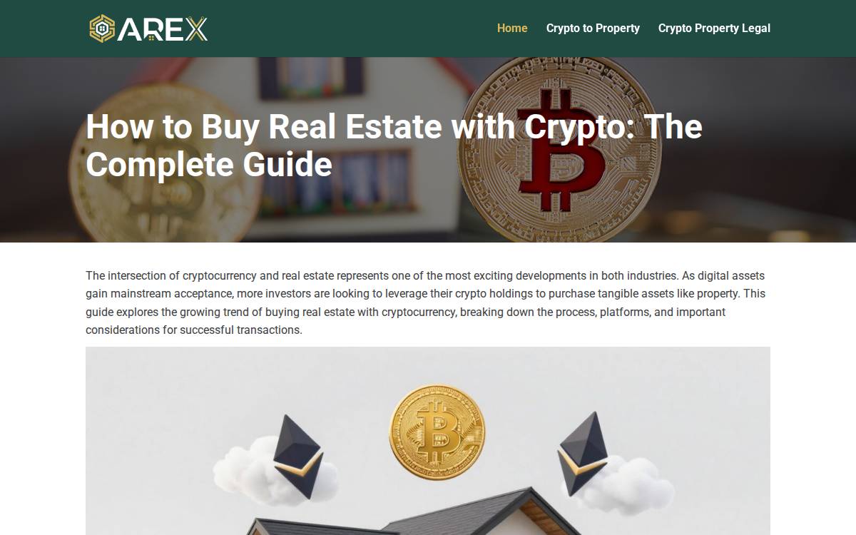 Arextech website preview
