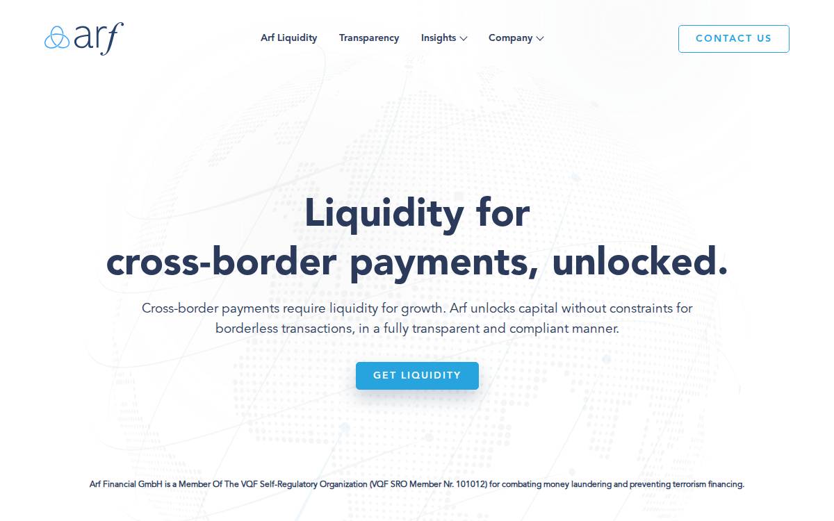 Arf website preview