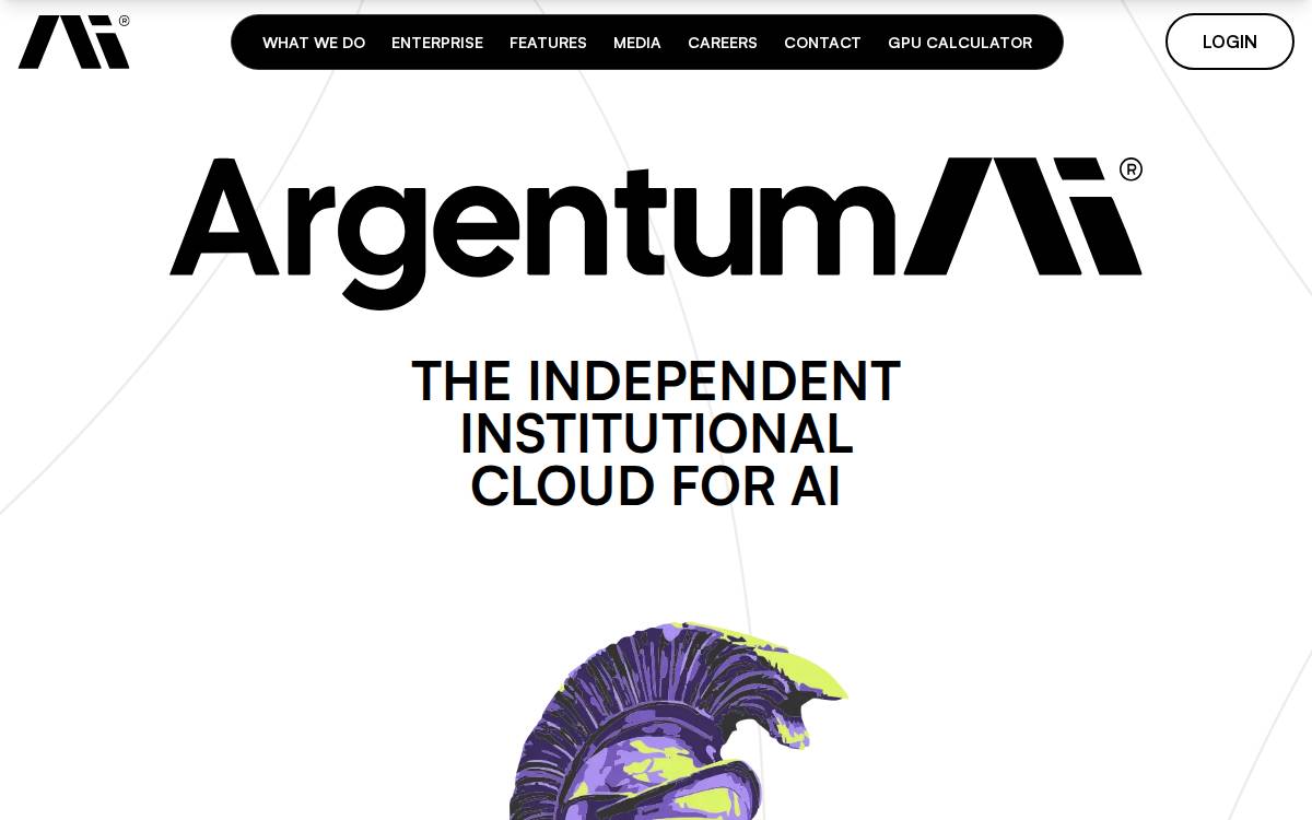 Argentum Ai website preview